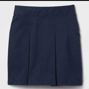 Cat & Jack Girls Size 16 Uniform Skort Skirt Navy Blue Pleated Twill NWT